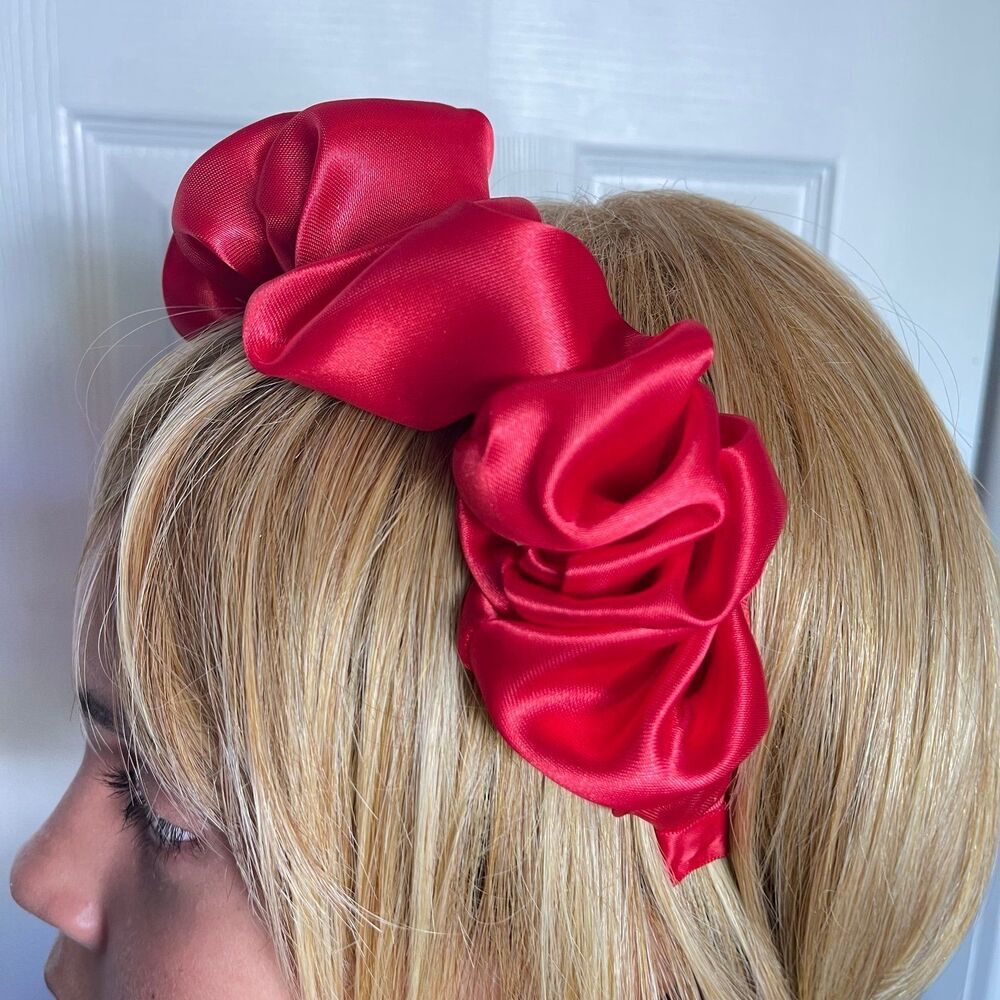 New Headband Satin Red hair accessories - Picture 8 of 8